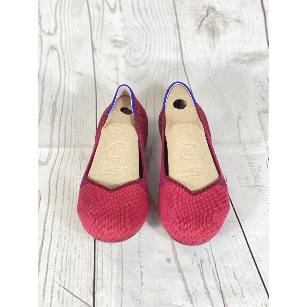 Rothy's Raspberry Color Block Ballet Flats Women’… - image 3